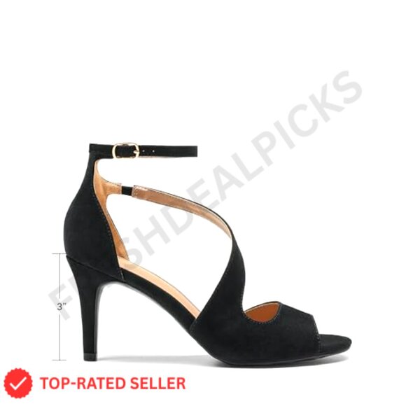 Elegant Stiletto Heel Sandals Open Toe Platform Chic Evening Party Wear - Picture 5 of 6